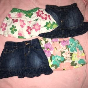 Baby girl skirts (3,6,9 months)